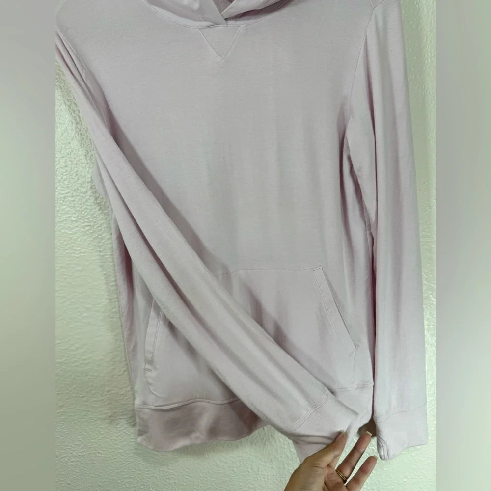 Athleta Girl Light Pink Long Sleeve Athletic Gym Pullover Hooded Sweatshirt XXL - Picture 4 of 15